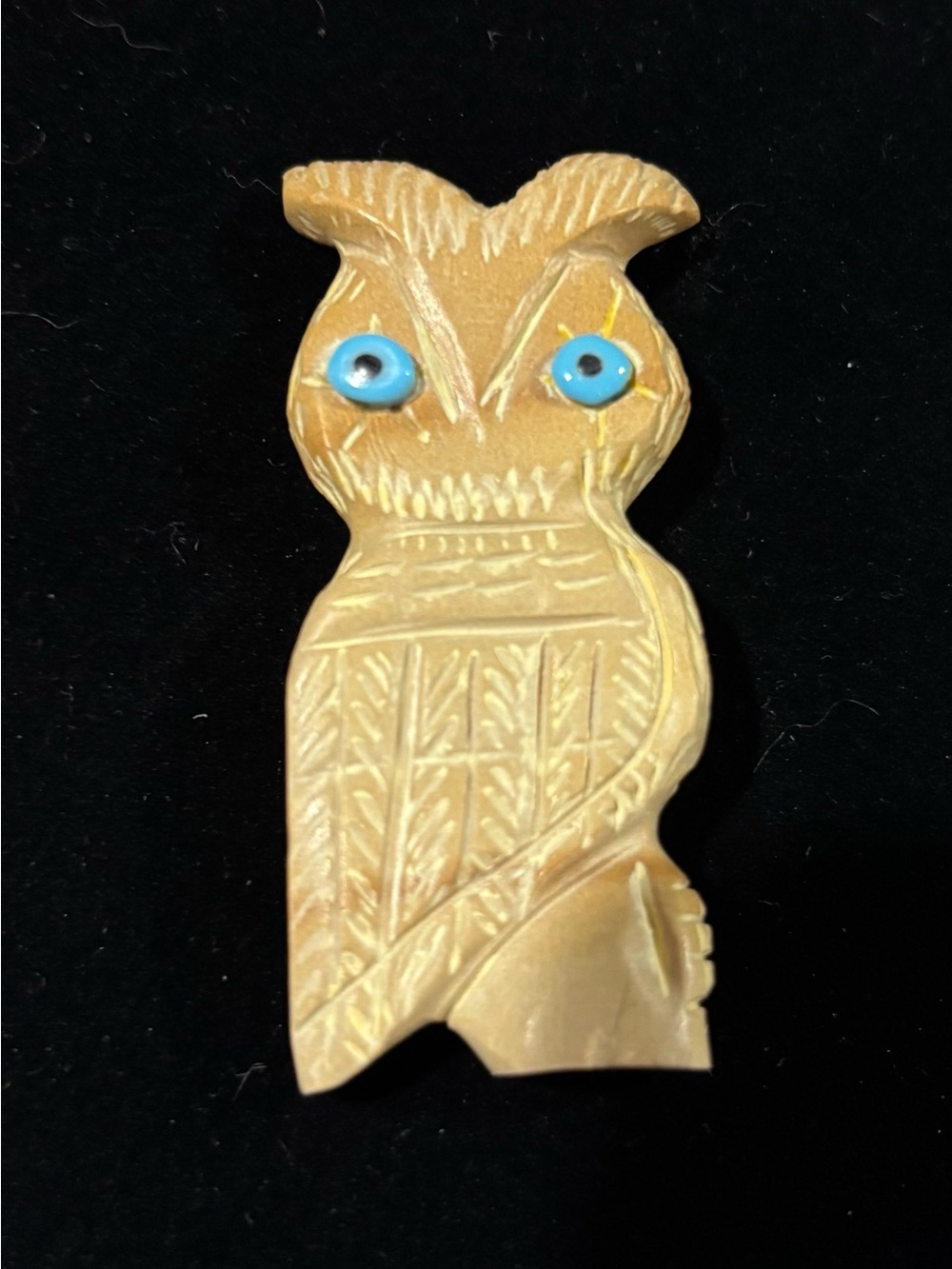 Navajo handmade owl fetish
